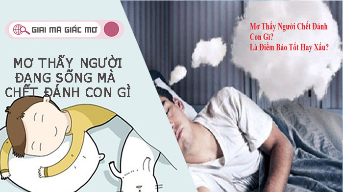 Ngủ mơ thấy người đang sống mà chết đánh con gì?